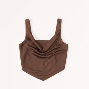 Abercrombie Satin Cowl Neck Tank